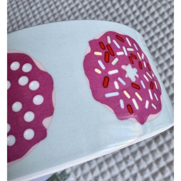 New Fringe Brand “Donut Mind If I Do” Ceramic Dog or Cat Food / Water Bowl - 6” - Picture 4 of 7